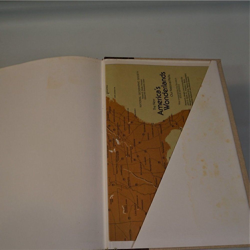 The New America's Wonderland : Our National Parks Hardcover 1980 Pull Out Map - Picture 10 of 12